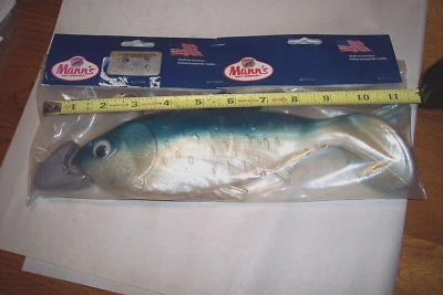 Manns Mannhaden Bait Fish Lure Menhaden  11" Rigged Fishing Lure Discontinued - Image 1 of 4