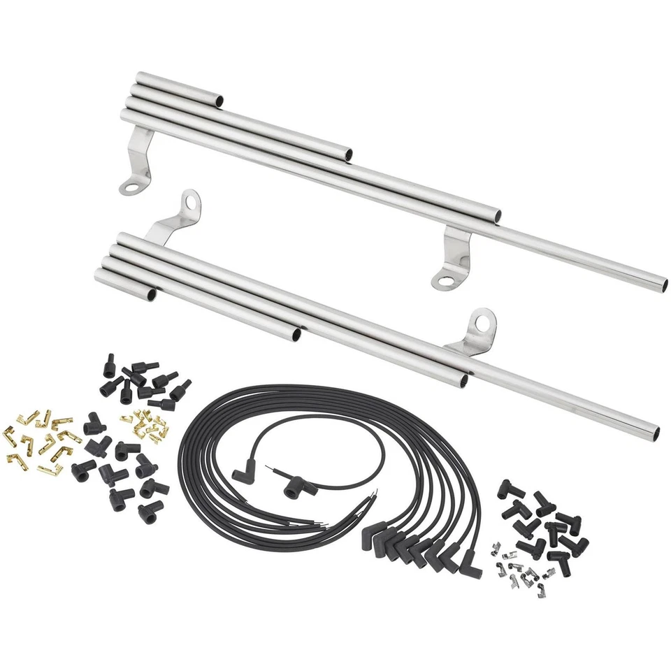 Комплект проводов свечей зажигания и ткацких станков из нержавеющей стали подходит для Ford Flathead 1949-53 годов выпуска - Изображение 1 из 4