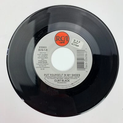 Clint Black Live and Learn / Put Yourself Record 45 RPM Vinyl - Image 1 of 2