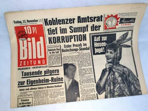 Bildzeitung del 22.11.1957 * Corrupción * al 59. 60. 61 cumpleaños          - Imagen 1 de 1
