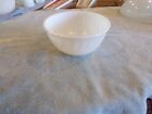 Vintage 8-Inch Fire King Milk Glass Ovenware White Swirl Mixing Bowl