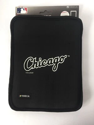 NEW CHICAGO WHITE SOX TRIBECA NEOPRENE SLIP SLEEVE IPAD PROTECTOR 10" X 8" BLACK - Image 1 of 4