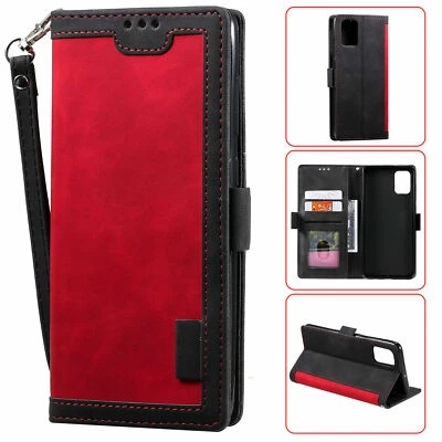 Leather Wallet Flip Case For Samsung Galaxy S25 S24 S23 Ultra S22 S21 S20 Note20 - Image 1 of 4