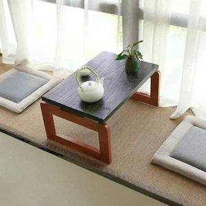 Mesa de centro plegable de madera inundable para computadora portátil mesa de té baja mesa de picnic de té - Imagen 1 de 24