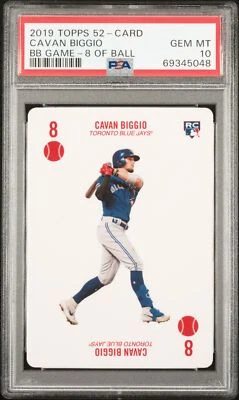 2019 Topps 52-Card Baseball Game Cavan Biggio RC PSA 10 - Image 1 of 2