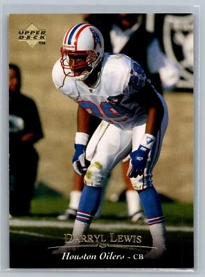 1995 Upper Deck Card # 136 Darryll Lewis - Houston Oilers - Image 1 of 2