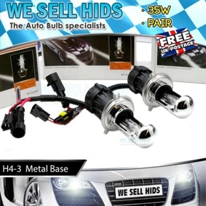H4 H4 3 BI XENON HID XENON ERSATZBIRNEN HI/LOW METAL 43k 6k 8k 10k UK - Bild 1 von 4