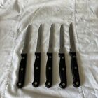 Steak Knives Elite by Sabatier Serrated Set Of 5  Very Sharp