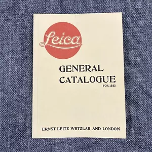 Catálogo general Leica vintage 1933 reimpresión, 95 páginas - Imagen 1 de 6