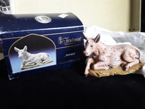 Fontanini Resting Donkey Nativity Figure Made In Italy Christmas Decor 54017 - Picture 1 of 8