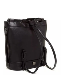 NWT KOOBA BLACK CANYON SLING BACKPACK - GENUINE LAMB LEATHER DOUBLE STRAP $398 - Picture 1 of 10