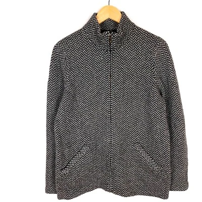 Jersey para mujer LAUREN RALPH LAUREN talla S cremallera completa gris tejido lana espiga Foto 1 de 4