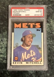 1986 Topps Traded Tiffany #74T Kevin Mitchell RC PSA 10 GEM MT Mets
