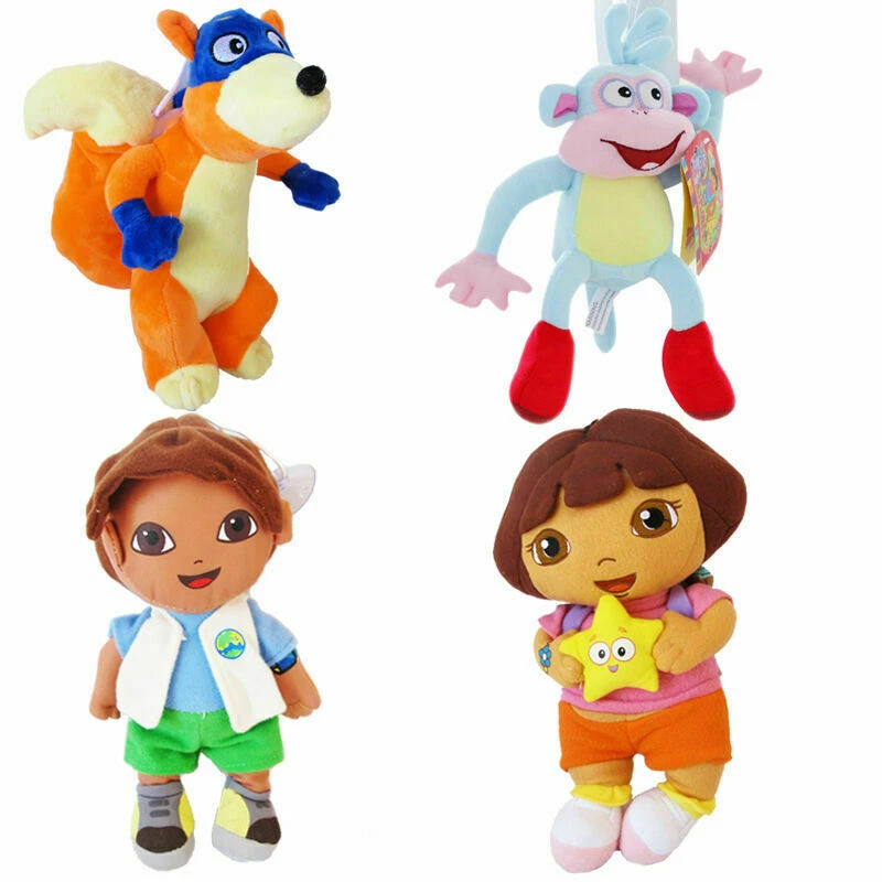 Dora The Explorer Boot the Monkey Swiper the Fox Diego Boy Soft Plush Doll Toy - image 1 of 1