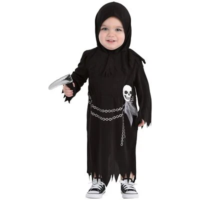 Reaper Grim Skeleton Suit Yourself Fancy Dress Halloween Toddler Child Costume - Image 1 of 2