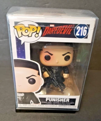 Funko POP Daredevil Punisher 216 w/ POP Protector New In Box MARVEL - Image 1 of 4