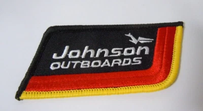 JOHNSON OUTBOARDS- Outboard Motors  Iron On Embroidered  Jacket - Cap Patch 3.5" - Image 1 of 2