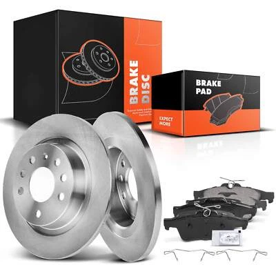 Rotores de freno de disco traseros y pastillas de freno de cerámica para Saab 9-3 2004-2011 9-3X L4 2,0 L Foto 1 de 4