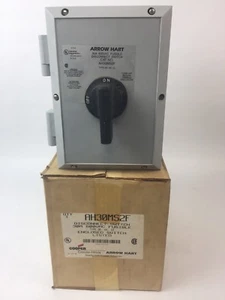 ARROW HART AH30MS2F DISCONNECT SWITCH 30A 600VAC FUSIBLE TYPE 3T,4X,12 ENCLOSED - Picture 1 of 10