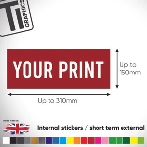 Custom Printed Vinyl Stickers - Picture 1 of 1