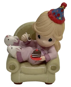 Precious Moments “Its Your Birthday, Cake It Easy!” 2009 #930022 Girl w/Cake - Picture 1 of 9