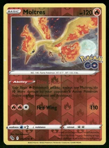 Moltres Reverse Holofoil 012/078 Holo Rare Pokemon GO Near Mint - Picture 1 of 2