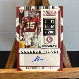 Xavier McKinney Panini Contenders Draft Picks 2020 Auto Alabama Crimson Tide - Picture 1 of 2