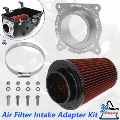 For Yamaha Raptor Pro Flow Air Filter Intake + Holder Adapter 700 700R 2006-2021 Foto 1 de 4