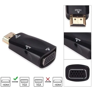Männlicher HDMI-Eingang HDMI zum VGA-Adapter HDMI zum Audio-Adapter - Picture 1 of 7