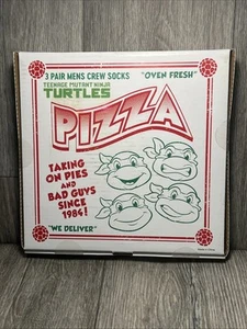Teenage Mutant Ninja Turtles 3 Pack Crew Socks Mens Size 10-13 New In Box TMNT - Picture 1 of 12