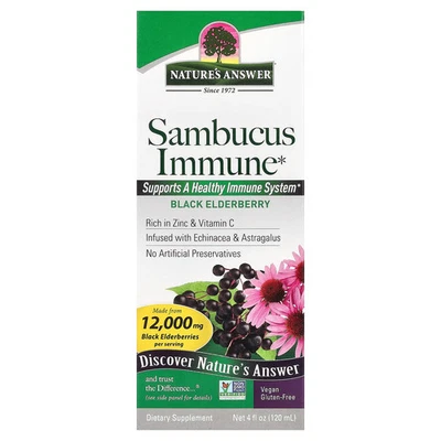 Sambucus Immune, Sabugueiro Preto, 4 fl oz (120 ml) - Imagem 1 de 3