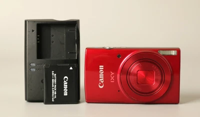Canon PowerShot ELPH 190 IS Red 20MP Wi-Fi Digital Camera IXY IXUS Japan - Image 1 of 4
