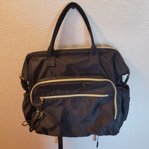 Backpack Diaper Bag Unbranded Black & Gold 15"x 7"x 13" Tons of Pockets - Picture 1 of 13