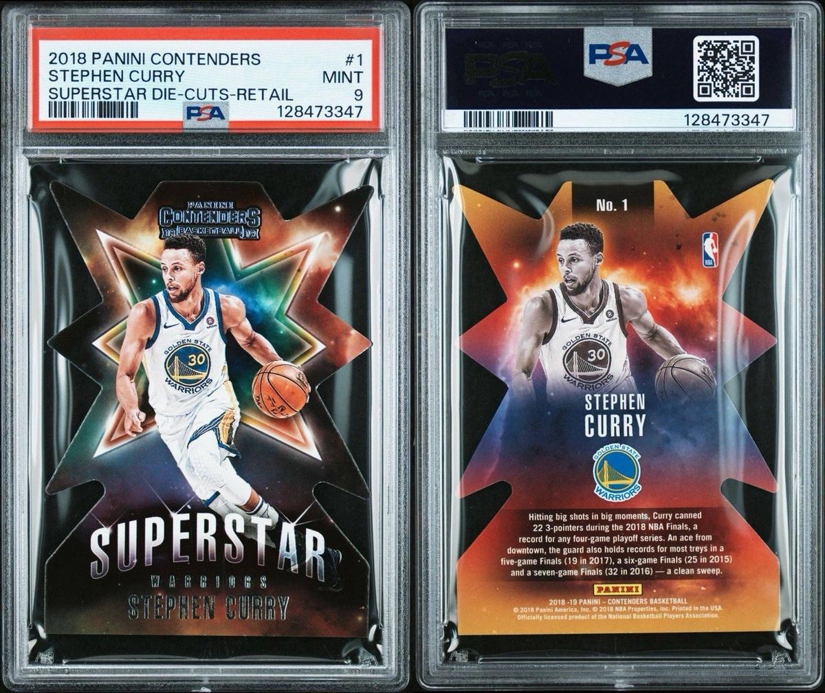 Panini Stephen Curry 9 Graded Basketball Sports Trading Cards