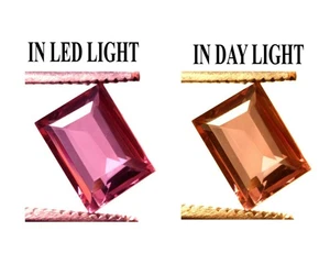 5,95 cts. Natürlicher Alexandrit Smaragd Form Farbwechsel Zertifizierter Edelstein - Bild 1 von 6