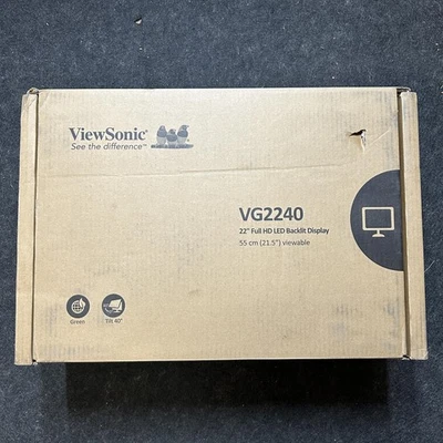 ViewSonic VG2240 22" 1080p Ergonomic Monitor with 100Hz, USB Hub, HDMI - Image 1 of 4