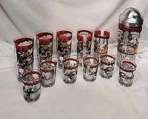 Juego de cristalería mezcladora de 12 piezas de colección Hazel Atlas Barware Gailstyn Company NY - Imagen 1 de 12