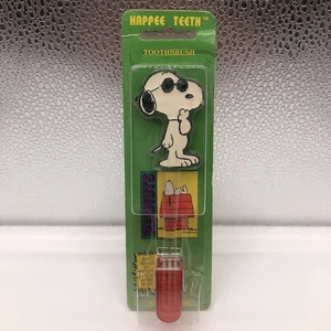 Peanuts Toothbrush (NIP NEW Happee Teeth) Snoopy Joe Cool Charlie Brown C Schulz - Picture 1 of 6