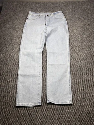 Wrangler Jeans Mens 33x32 Light Wash Cowboy Cut Original Fit Active Flex 13MWZ - Image 1 of 4