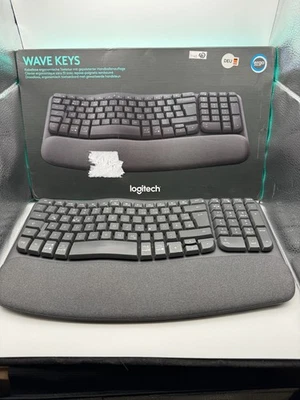 Logitech - Wave Keys, teclado ergonómico Bluetooth QWERTZ *2 TECLAS... - Imagen 1 de 4