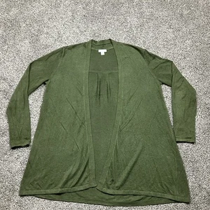 J Jill Cardigan Womens XS Petite Linen Blend Open Front Lightweight Sweater - Picture 1 of 8