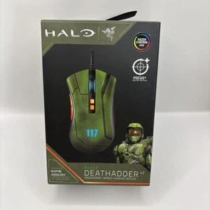 Razer DeathAdder V2 Gaming Maus HALO Infinite Edition Rechtshand Ergonomisch - Bild 1 von 3
