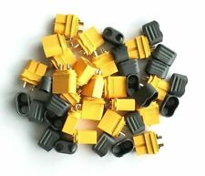 20 Pcs Amass XT60H Connector Plug Male/Female Gold Plated with Protective Shell