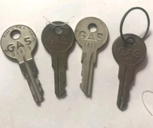 Antique Gas cap key lot, FOUR - Picture 1 of 2