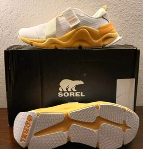Women's Sorel Kinetic Renegade Strap Sneaker WhiteSpark Size 9 RUNNING SHOES#650 - Picture 1 of 12