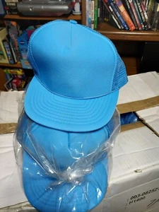 Lot 12 Pieces Trucker Hat Snapback Mesh Back Plain Solid Baseball Cap Visor Hats - Picture 1 of 3