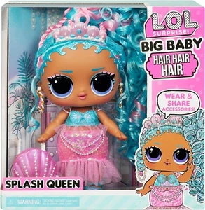 LOL Surprise Big Baby Hair SPLASH QUEEN DOLL Large 28cm L.O.L. Play Girl Rare - Picture 1 of 6