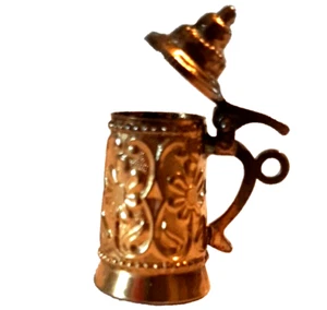 Miniatura Cerveza Piedra Dije Tapa Tono Dorado Abre Fabricantes Marca De Colección Tanque - Imagen 1 de 10