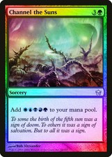 Channel the Suns FOIL Fifth Dawn PLD Green Uncommon MAGIC MTG CARD ABUGames
