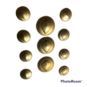 Gold Tone Blazer Buttons Gold Color Leather Jacket Buttons Sport Jacket - Picture 1 of 6